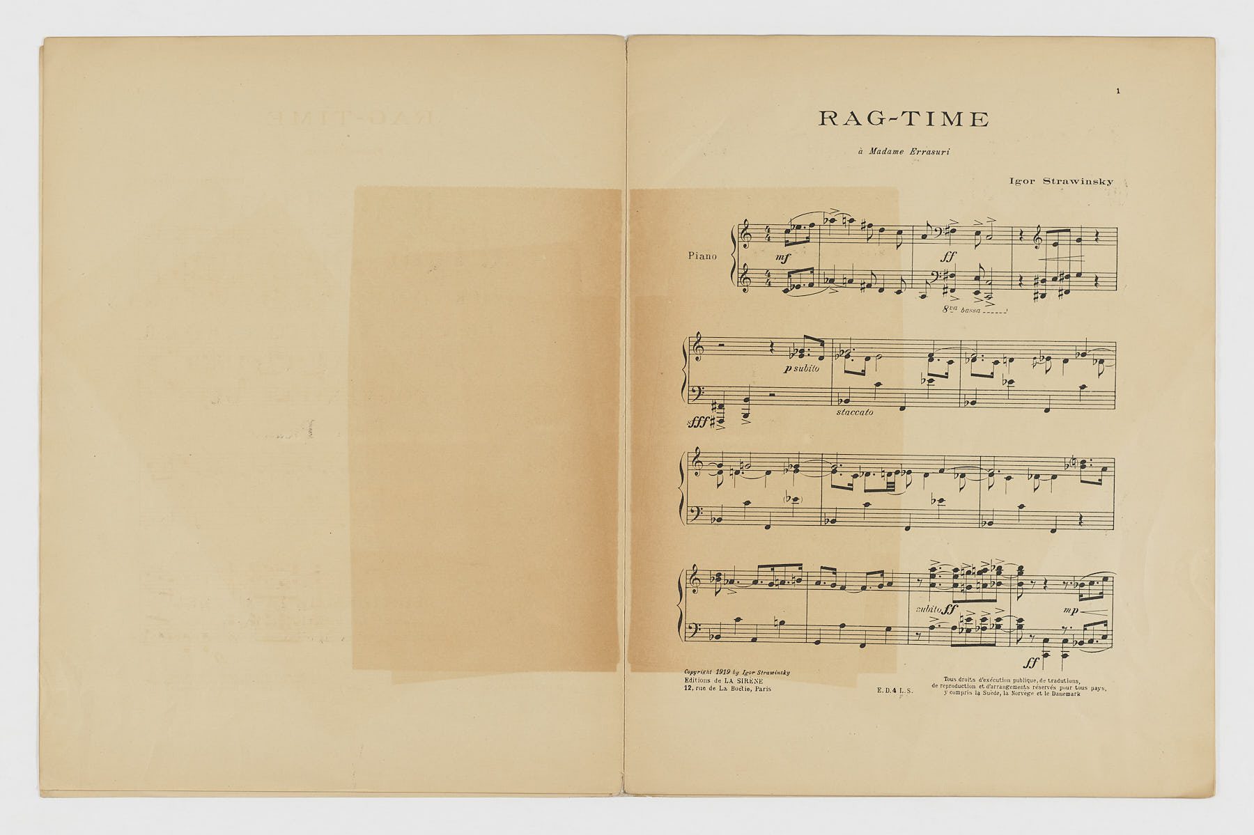 RAGTIME, Igor Strawinsky - Imagen 3