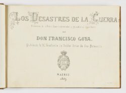Los desastres de la guerra (1ª edición)