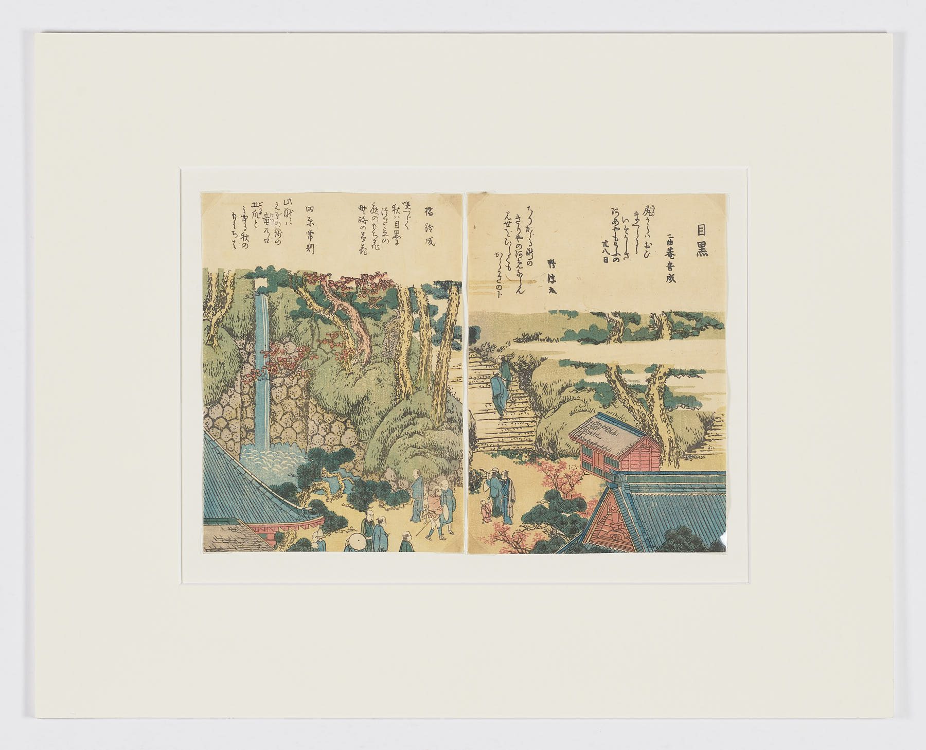 Templo Meguro, Katsushika Hokusai