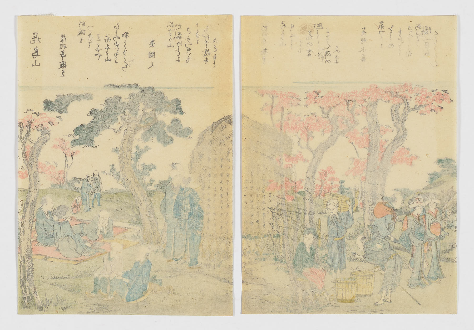 Mercado de fin de año en el templo de Asakusa, Katsushika Hokusai